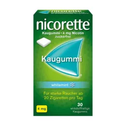 NICORETTE Tuggummi 4 mg vitmynta, 30 st