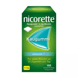 NICORETTE Tuggummi 4 mg vitmynta, 105 st