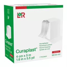 CURAPLAST Sårförband, känsligt 4 cm x 5 m, 1 st