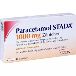 PARACETAMOL STADA 1000 mg suppositorium, 10 st