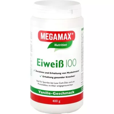 EIWEISS 100 Vanilj Megamax pulver, 400 g