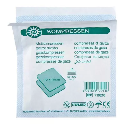Gasväv kompresser 10x10cm 16-fa, 35X2 st Gasväv kompresser 10x10cm 16-fa, 35X2 st