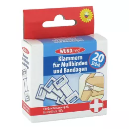 KLAMMERN f.Mulbinden+bandage, 20 st