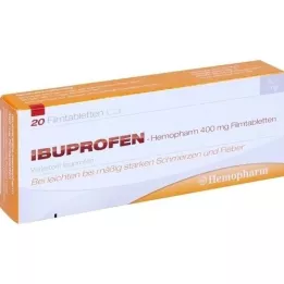 IBUPROFEN Hemopharm 400 mg filmdragerade tabletter, 20 st