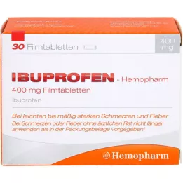 IBUPROFEN Hemopharm 400 mg filmdragerade tabletter, 30 st