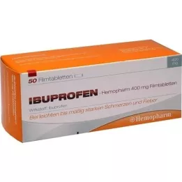 IBUPROFEN Hemopharm 400 mg filmdragerade tabletter, 50 st