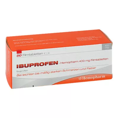 IBUPROFEN Hemopharm 400 mg filmdragerade tabletter, 50 st