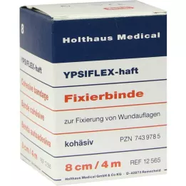 YPSIFLEX Självhäftande fixeringsband 8 cm x 4 m, 1 st