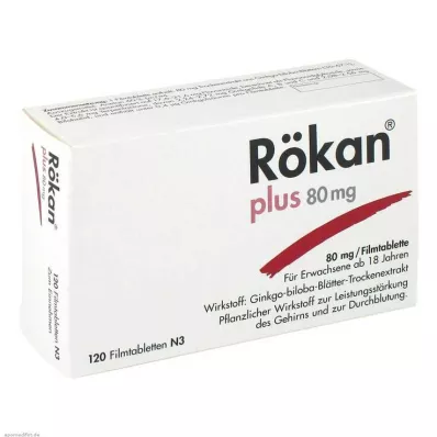 RÖKAN Plus 80 mg filmdragerade tabletter, 120 st RÖKAN Plus 80 mg filmdragerade tabletter, 120 st