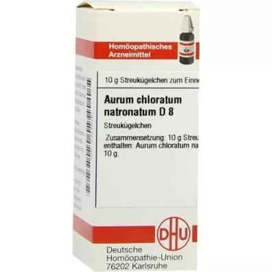 AURUM CHLORATUM NATRONATUM D 8 kulor, 10 g