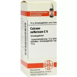 CALCIUM SULFURICUM C 6 globuli, 10 g