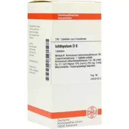 ICHTHYOLUM D 6 tabletter, 200 st