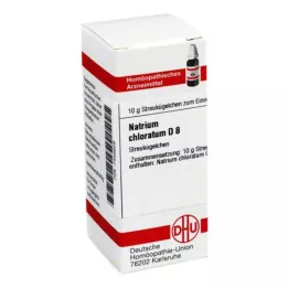 NATRIUM CHLORATUM D 8 kulor, 10 g