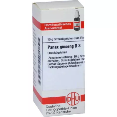 PANAX GINSENG D 3 kulor, 10 g