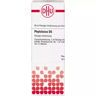 PHYTOLACCA D 5 utspädning, 20 ml