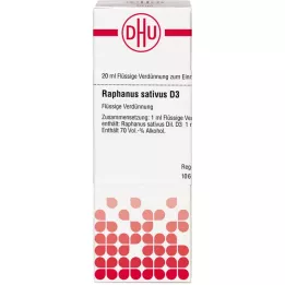 RAPHANUS SATIVUS D 3 Utspädning, 20 ml