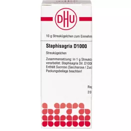 STAPHISAGRIA D 1000 globuli, 10 g