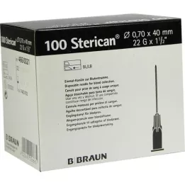 STERICAN Kanyler 22 Gx1 1/2 0,7x40 mm, 100 st