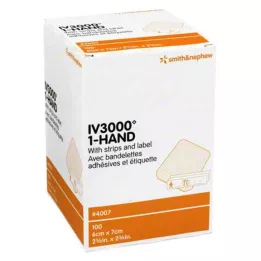 OPSITE IV 3000 6x7 cm transp. kanylfixering, 100 st