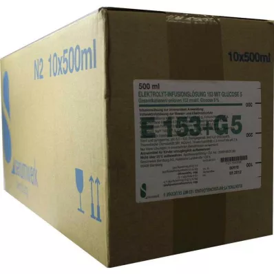 ELEKTROLYT Inf.-Lsg. 153 m.Glukos 5, 10X500 ml