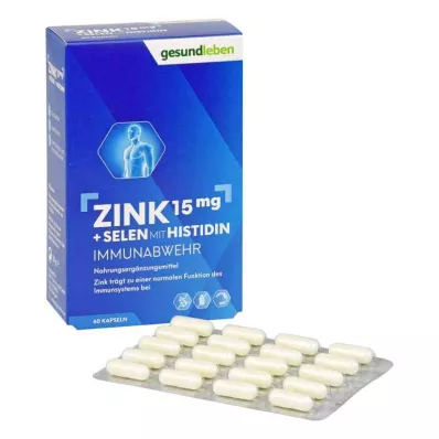 Hälsosamt levande zink 15 mg + selenkapslar (60 stycken)