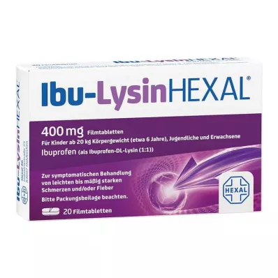 IBU-LYSINHEXAL Filmdragerade tabletter, 20 st