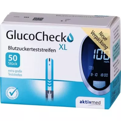 GLUCOCHECK XL Teststickor för blodglukos, 50 st