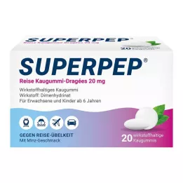 SUPERPEP Travel tuggummi sugtabletter 20 mg, 20 st
