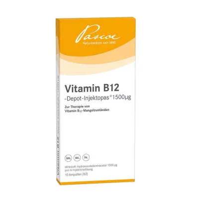 Vitamin B12 depåinjektion 1500 µg injektionslösning, 10X1 ml Vitamin B12 depåinjektion 1500 µg injektionslösning, 10X1 ml