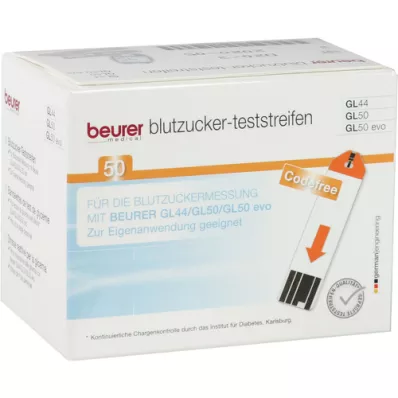 BEURER GL44/GL50 teststickor, 50 st