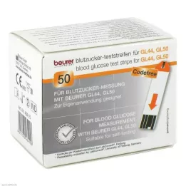 BEURER GL44/GL50 teststickor, 50 st