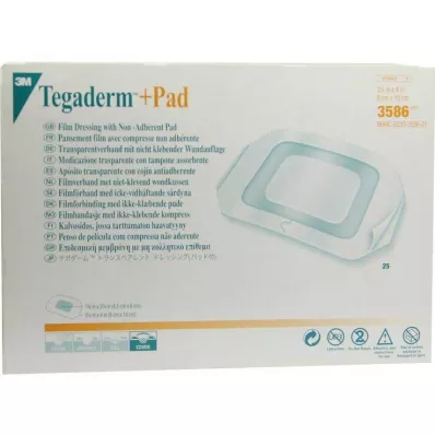 TEGADERM 3M Plus Pad 9x10 cm Färdigtillverkad.3586, 25 st TEGADERM 3M Plus Pad 9x10 cm Färdigtillverkad.3586, 25 st