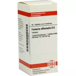 FUMARIA OFFICINALIS D 6 tabletter, 80 pc