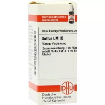 SULFUR LM IX Spädning, 10 ml SULFUR LM IX Spädning, 10 ml