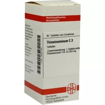 THIOSINAMINUM C 3 tabletter, 80 pc