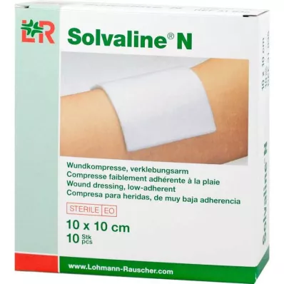 Solvaline N 10x10 cm sterila kompresser, 10 st Solvaline N 10x10 cm sterila kompresser, 10 st