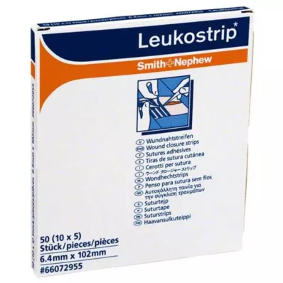 LEUKOSTRIP Suturremsor 6,4x102 mm, 10X5 st