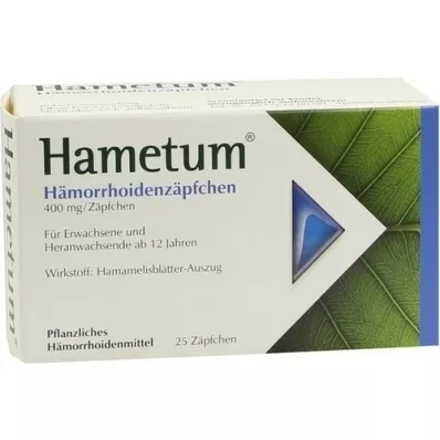 HAMETUM Suppositorier för hemorrojder, 25 st