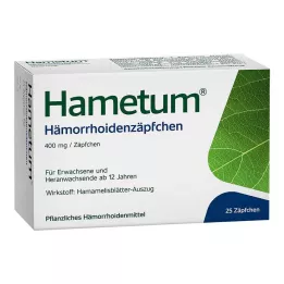 HAMETUM Suppositorier för hemorrojder, 25 st