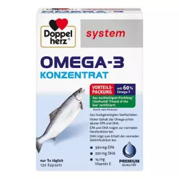 DOPPELHERZ Omega-3 koncentrat systemkapslar, 120 st