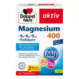 DOPPELHERZ Magnesium 400 mg tabletter, 60 st