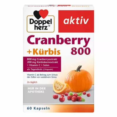 Doppelherz Tranbär+Pumpa kapslar, 60 st Doppelherz Tranbär+Pumpa kapslar, 60 st