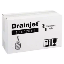 FREKA DRAINJET Saltlösning 0,9 % ISO, 10X120 ml