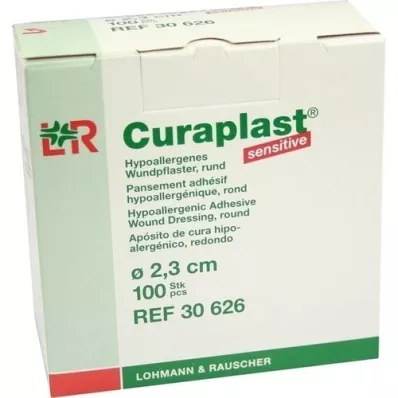 CURAPLAST Band känslig rund 23 mm, 100 st