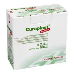 CURAPLAST Band känslig rund 23 mm, 100 st