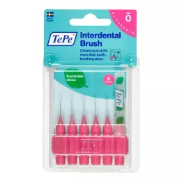 TEPE Mellanrumsborste Original 0,4 mm ISO 0 rosa, 6 st
