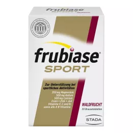 FRUBIASE SPORT Brustabletter med skogsfrukt, 20 st