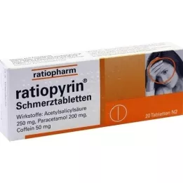 RATIOPYRIN Smärtstillande tabletter, 20 st