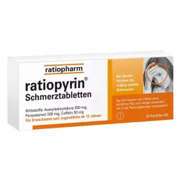 RATIOPYRIN Smärtstillande tabletter, 20 st