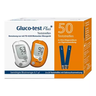 Gluco-test Plus teststickor, 50 st Gluco-test Plus teststickor, 50 st